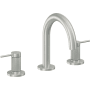 California Faucets D Street 1.2 GPM Widespread Bathroom Faucet with 1-1/4" ZeroDrain and Lever Handles Satin Chrome