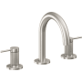 California Faucets D Street 1.2 GPM Widespread Bathroom Faucet with 1-1/4" ZeroDrain and Lever Handles Ultra Stainless Steel