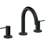 California Faucets D Street 1.2 GPM Widespread Bathroom Faucet with 1-1/4" ZeroDrain and Lever Handles Carbon