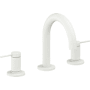 California Faucets D Street 1.2 GPM Widespread Bathroom Faucet with 1-1/4" ZeroDrain and Lever Handles Matte White