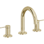 California Faucets D Street 1.2 GPM Widespread Bathroom Faucet with 1-1/4" ZeroDrain and Lever Handles Polished Brass