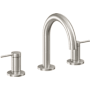 California Faucets D Street 1.2 GPM Widespread Bathroom Faucet with 1-1/4" ZeroDrain and Lever Handles Ultra Stainless Steel