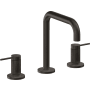 California Faucets D Street 1.2 GPM Widespread Bathroom Faucet with 1-1/4" ZeroDrain and Lever Handles Oil Rubbed Bronze