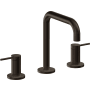 California Faucets D Street 1.2 GPM Widespread Bathroom Faucet with 1-1/4" ZeroDrain and Lever Handles Bella Terra Bronze
