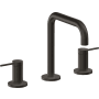 California Faucets D Street 1.2 GPM Widespread Bathroom Faucet with 1-1/4" ZeroDrain and Lever Handles Oil Rubbed Bronze