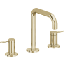 California Faucets D Street 1.2 GPM Widespread Bathroom Faucet with 1-1/4" ZeroDrain and Lever Handles Polished Brass Uncoated