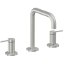 California Faucets D Street 1.2 GPM Widespread Bathroom Faucet with 1-1/4" ZeroDrain and Lever Handles Satin Chrome