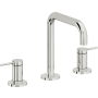 California Faucets D Street 1.2 GPM Widespread Bathroom Faucet with 1-1/4" Completely Finished ZeroDrain and Lever Handles Polished Chrome