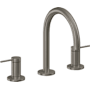 California Faucets D Street 1.2 GPM Widespread Bathroom Faucet with 1-1/4" ZeroDrain and Lever Handles Graphite