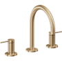 California Faucets D Street 1.2 GPM Widespread Bathroom Faucet with 1-1/4" ZeroDrain and Lever Handles Satin Bronze