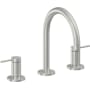 California Faucets D Street 1.2 GPM Widespread Bathroom Faucet with 1-1/4" ZeroDrain and Lever Handles Satin Chrome