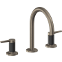 California Faucets D Street 1.2 GPM Widespread Bathroom Faucet with 1-1/4" ZeroDrain and Lever Handles Antique Nickel Flat