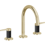 California Faucets D Street 1.2 GPM Widespread Bathroom Faucet with 1-1/4" ZeroDrain and Lever Handles Polished Brass Uncoated