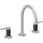 California Faucets D Street 1.2 GPM Widespread Bathroom Faucet with 1-1/4" ZeroDrain and Lever Handles Satin Chrome