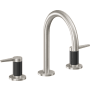 California Faucets D Street 1.2 GPM Widespread Bathroom Faucet with 1-1/4" ZeroDrain and Lever Handles Ultra Stainless Steel