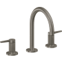 California Faucets D Street 1.2 GPM Widespread Bathroom Faucet with 1-1/4" Completely Finished ZeroDrain and Lever Handles Graphite