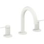 California Faucets D Street 1.2 GPM Widespread Bathroom Faucet with 1-1/4" Completely Finished ZeroDrain and Lever Handles Matte White
