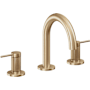 California Faucets D Street 1.2 GPM Widespread Bathroom Faucet with 1-1/4" Completely Finished ZeroDrain and Lever Handles Satin Bronze