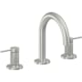 California Faucets D Street 1.2 GPM Widespread Bathroom Faucet with 1-1/4" Completely Finished ZeroDrain and Lever Handles Satin Chrome