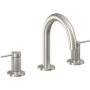 California Faucets D Street 1.2 GPM Widespread Bathroom Faucet with 1-1/4" Completely Finished ZeroDrain and Lever Handles Ultra Stainless Steel