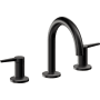 California Faucets D Street 1.2 GPM Widespread Bathroom Faucet with 1-1/4" ZeroDrain and Lever Handles Matte Black