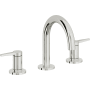 California Faucets D Street 1.2 GPM Widespread Bathroom Faucet with 1-1/4" ZeroDrain and Lever Handles Polished Chrome