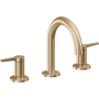 California Faucets D Street 1.2 GPM Widespread Bathroom Faucet with 1-1/4" ZeroDrain and Lever Handles Satin Bronze