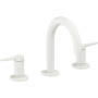California Faucets D Street 1.2 GPM Widespread Bathroom Faucet with 1-1/4" Completely Finished ZeroDrain and Lever Handles Matte White