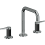 California Faucets D Street 1.2 GPM Widespread Bathroom Faucet with 1-1/4" Completely Finished ZeroDrain and Lever Handles Black Nickel