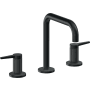 California Faucets D Street 1.2 GPM Widespread Bathroom Faucet with 1-1/4" Completely Finished ZeroDrain and Lever Handles Carbon