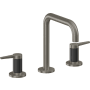 California Faucets D Street 1.2 GPM Widespread Bathroom Faucet with 1-1/4" Completely Finished ZeroDrain and Lever Handles Graphite