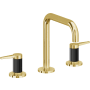 California Faucets D Street 1.2 GPM Widespread Bathroom Faucet with 1-1/4" Completely Finished ZeroDrain and Lever Handles Lifetime Polished Gold