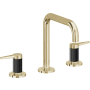 California Faucets D Street 1.2 GPM Widespread Bathroom Faucet with 1-1/4" Completely Finished ZeroDrain and Lever Handles Polished Brass