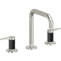 California Faucets D Street 1.2 GPM Widespread Bathroom Faucet with 1-1/4" Completely Finished ZeroDrain and Lever Handles Polished Nickel