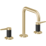 California Faucets D Street 1.2 GPM Widespread Bathroom Faucet with 1-1/4" Completely Finished ZeroDrain and Lever Handles Satin Brass