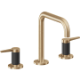 California Faucets D Street 1.2 GPM Widespread Bathroom Faucet with 1-1/4" Completely Finished ZeroDrain and Lever Handles Satin Bronze
