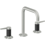California Faucets D Street 1.2 GPM Widespread Bathroom Faucet with 1-1/4" Completely Finished ZeroDrain and Lever Handles Satin Chrome