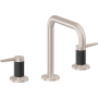 California Faucets D Street 1.2 GPM Widespread Bathroom Faucet with 1-1/4" Completely Finished ZeroDrain and Lever Handles Satin Nickel