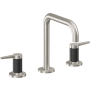 California Faucets D Street 1.2 GPM Widespread Bathroom Faucet with 1-1/4" Completely Finished ZeroDrain and Lever Handles Ultra Stainless Steel