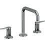 California Faucets D Street 1.2 GPM Widespread Bathroom Faucet with 1-1/4" ZeroDrain and Lever Handles Black Nickel