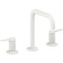 California Faucets D Street 1.2 GPM Widespread Bathroom Faucet with 1-1/4" ZeroDrain and Lever Handles Matte White