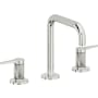 California Faucets D Street 1.2 GPM Widespread Bathroom Faucet with 1-1/4" ZeroDrain and Lever Handles Polished Chrome