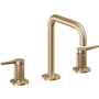 California Faucets D Street 1.2 GPM Widespread Bathroom Faucet with 1-1/4" ZeroDrain and Lever Handles Satin Bronze