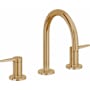 California Faucets D Street 1.2 GPM Widespread Bathroom Faucet with 1-1/4" Completely Finished ZeroDrain and Lever Handles Burnished Brass Uncoated