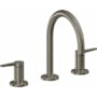 California Faucets D Street 1.2 GPM Widespread Bathroom Faucet with 1-1/4" Completely Finished ZeroDrain and Lever Handles Graphite