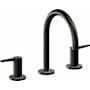California Faucets D Street 1.2 GPM Widespread Bathroom Faucet with 1-1/4" Completely Finished ZeroDrain and Lever Handles Matte Black