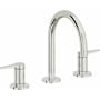 California Faucets D Street 1.2 GPM Widespread Bathroom Faucet with 1-1/4" Completely Finished ZeroDrain and Lever Handles Polished Chrome
