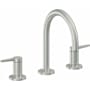 California Faucets D Street 1.2 GPM Widespread Bathroom Faucet with 1-1/4" Completely Finished ZeroDrain and Lever Handles Satin Chrome
