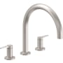 California Faucets D Street Deck Mounted Tub Filler Satin Nickel