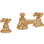 California Faucets Del Mar 1.2 GPM Widespread Bathroom Faucet with Pop-Up Drain Assembly Burnished Brass Uncoated